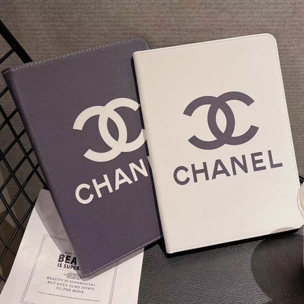CHANEL/シャネル iPad 10/Pro 2022/Air 5/Mini 6/9ケース ブランド 激安 レザー 手帳型 モノグラム スタンド機能 アイパッド10/ミニ6/9/プロ2022/8/7/6/4/3/2カバー 全機種対応 ファッション メンズ レディース