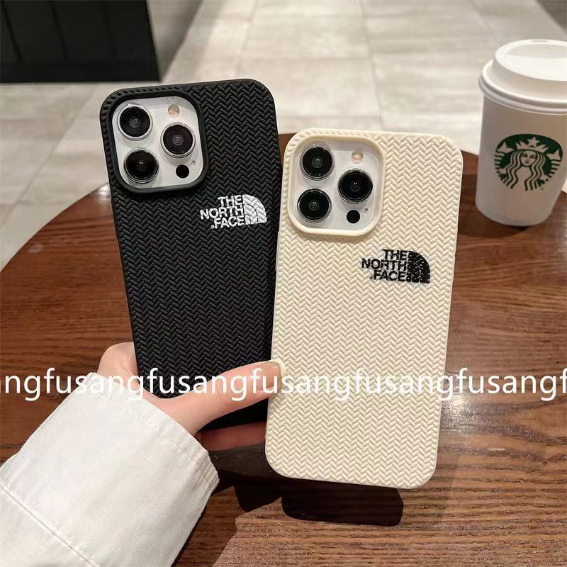 The North Face ハイブランド Iphone 14 Pro/14Pro Max/14ケース ザノースフェイス 縫い柄 モノグラム ジャケット型 激安