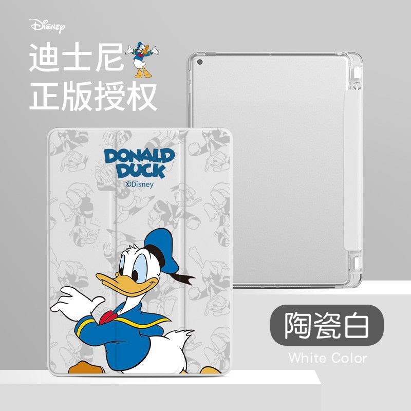 ディズニー ブランド ipad mini 6/9/pro 2021ケース お洒落 第9世代 ドナルドダック柄 ペンホルダ付 男女