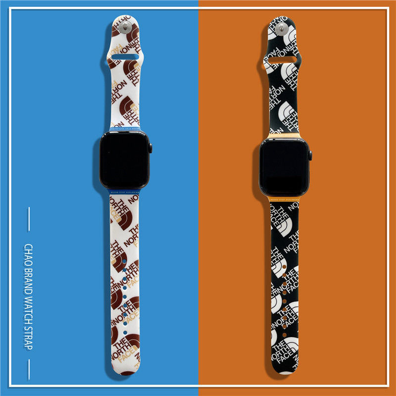 ザ.ノース.フェイス ブランド Apple Watch 8/7/6/SE2バンド TPU製 シリコン 経典